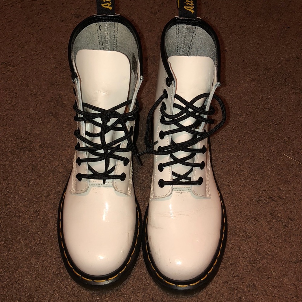 White Doctor Marten Boots